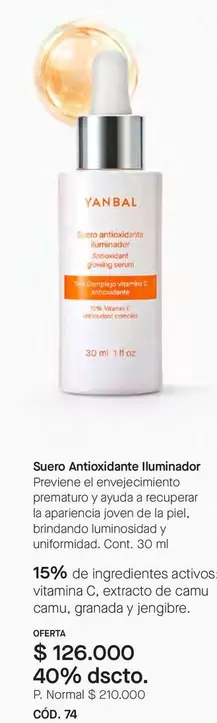 Yanbal - Suero Antioxidante Iluminador