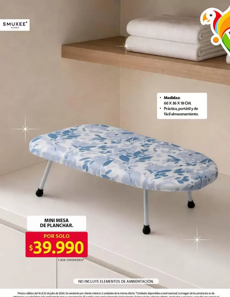 Nacional - MINI MESA DE PLANCHAR