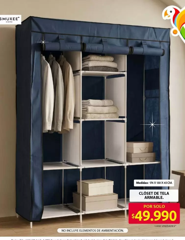 Closet de Tela Armable