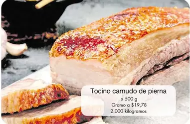 Tocino carnudo de pierna