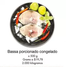 Bassa porcionado congelado