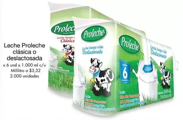 Proleche - Leche  clásica o deslactosada