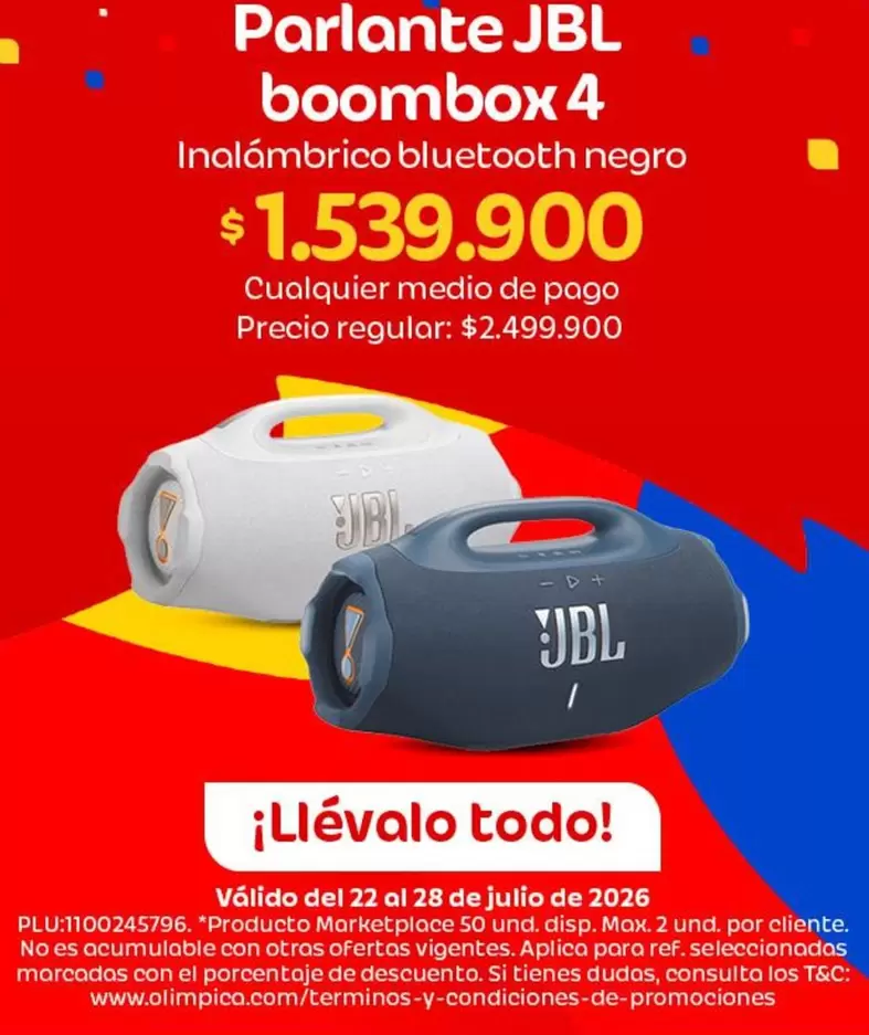 Boombox - Parlante boombox 4 Inalámbrico bluetooth negro