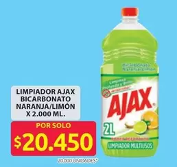 Ajax - LIMPIADOR MULTIUSOS BICARBONATO NARANJA/LIMÓN