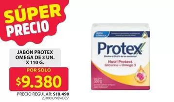 Protex - JABÓN OMEGA DE 3 UN.