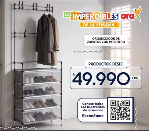 ORGANIZADOR DE ZAPATOS CON PERCHERO