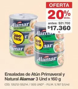 Alamar - Ensaladas de Atún Primaveral y Natural