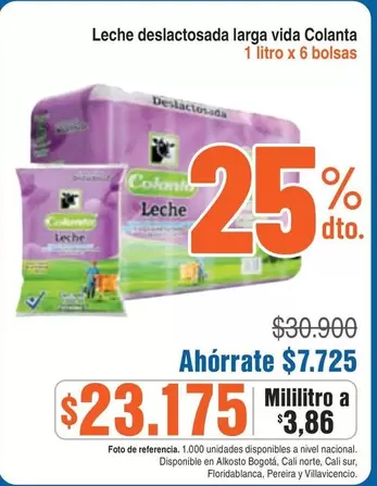 Colanta - Leche deslactosada larga vida