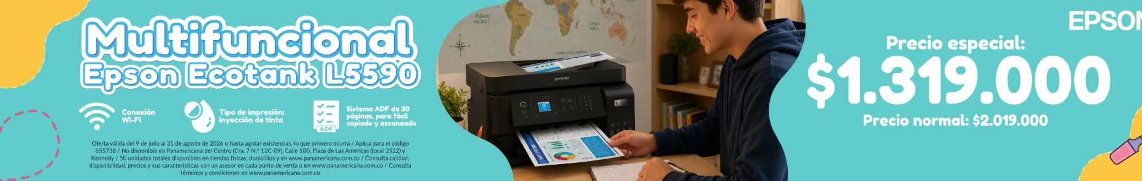 Epson - Multifuncional  Ecotank L5590