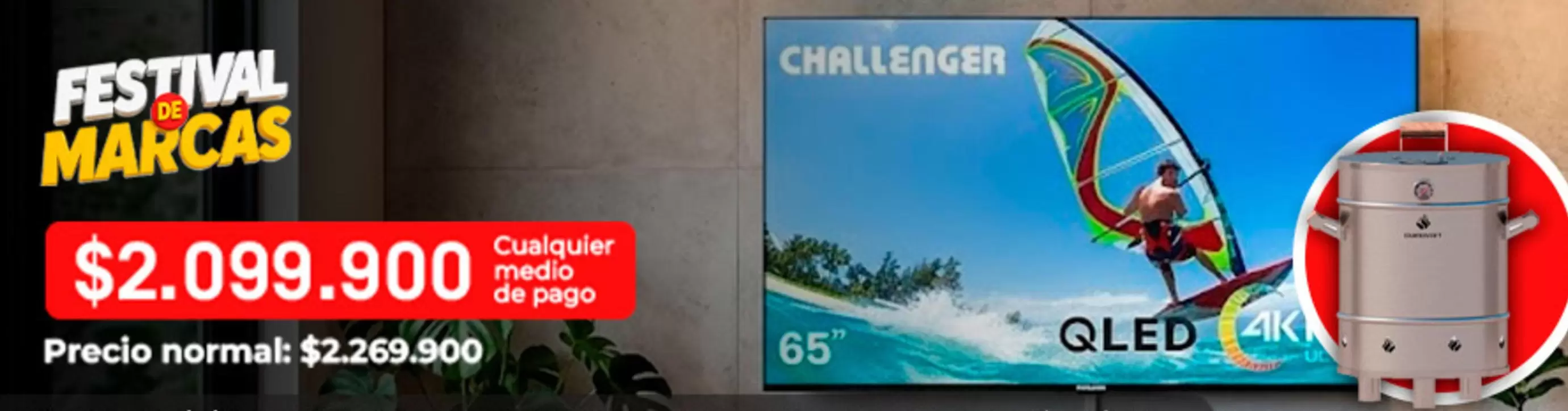 Challenger - TV QLED 65"