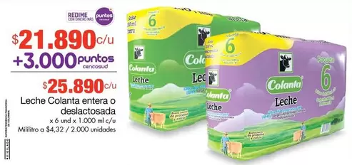 Colanta - Leche entera o deslactosada