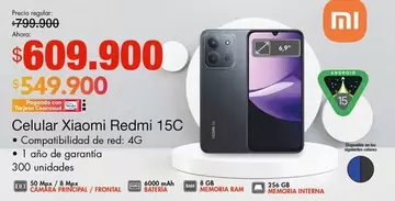 Xiaomi - Celular Redmi 15C