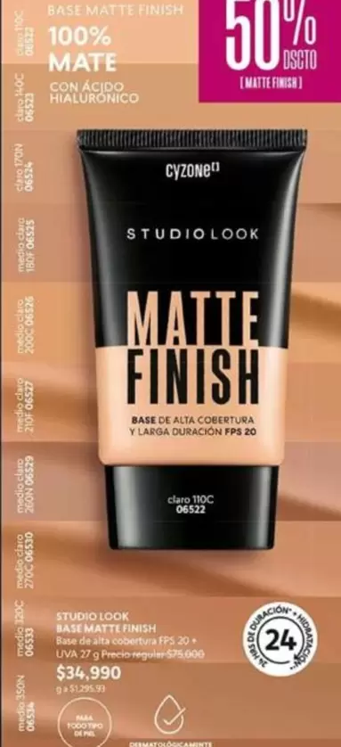 Finish - STUDIO LOOK MATTE FINISH