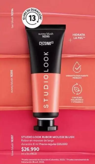 Love - STUDIO LOOK RUBOR MOUSSE BLUSH 16395