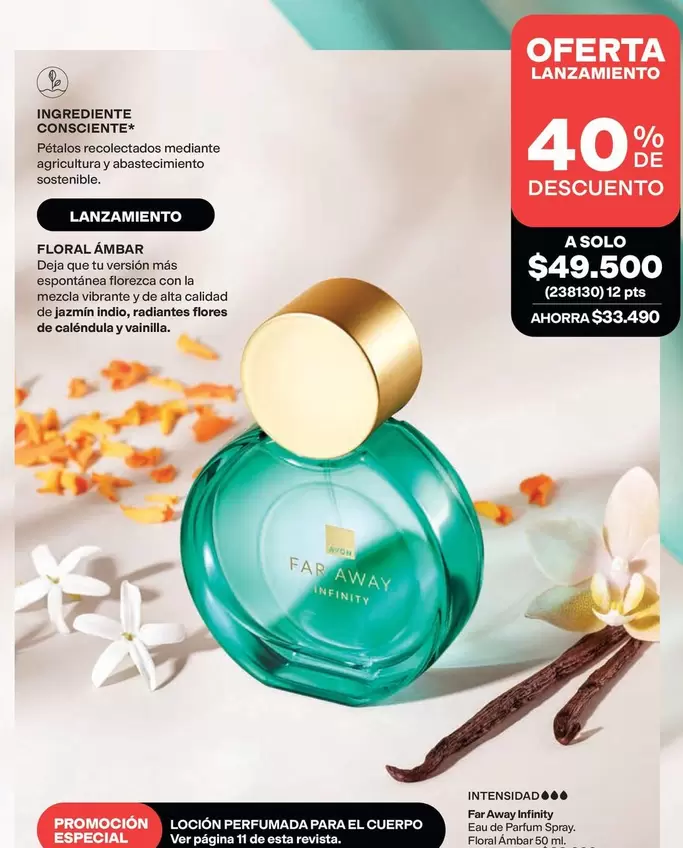 Avon - Far Away Infinity Loción Perfumada