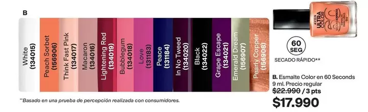 White - Esmalte Color en 60 Seconds