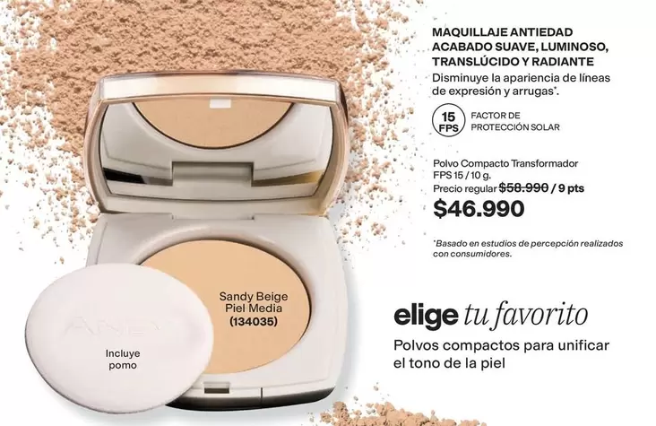 Anew - Polvo Compacto Transformador FPS 15/10