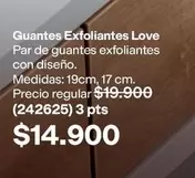 Love - Guantes Exfoliantes  (242625) 3 pts