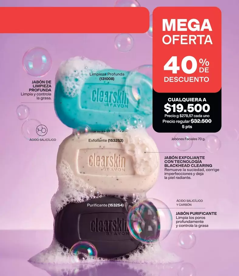 Avon - JABÓN DE LIMPIEZA PROFUNDA