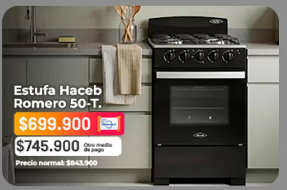 Haceb - Estufa Romero 50-T