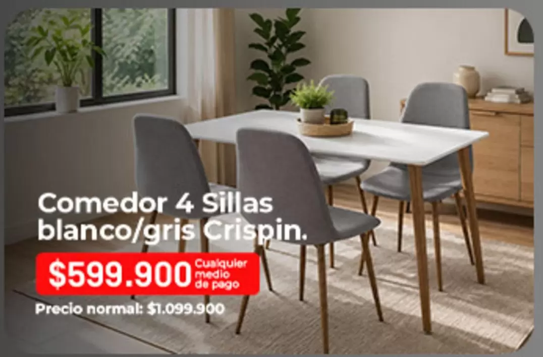 Pago - Comedor 4 Sillas