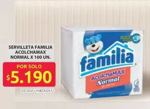 Familia - SERVILLETAS ACOLCHAMAX NORMAL
