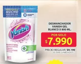 Vanish - DESMANCHADOR GEL BLANCO