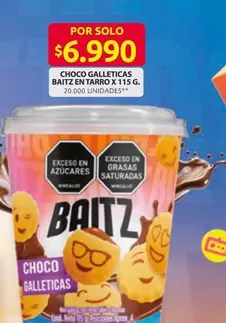 Choco Galleticas Baitz en Tarro