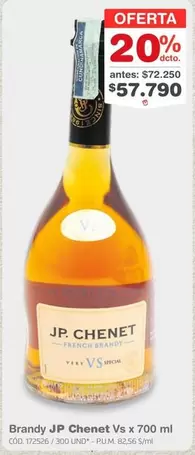 Special - Brandy JP Chenet Vs x 700 ml