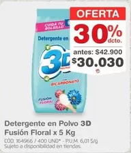 3d - Detergente en Polvo 3D Fusión Floral x 5 Kg