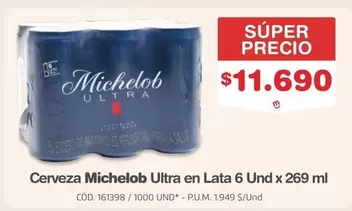 Cerveza en Lata 6 Und x 269 ml