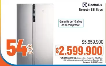 Electrolux - Nevecón 531 litros