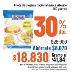 Alkosto - Filete de mojarra nacional