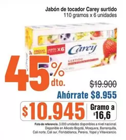 Carey - Jabón de tocador