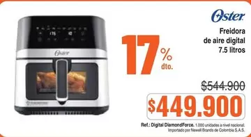 Oster - Freidora de aire digital