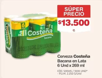 Costeña - Bacana en Lata