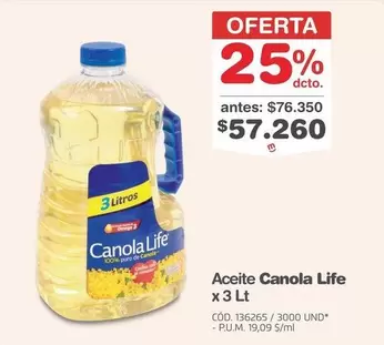 Canola Life - Aceite