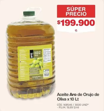 Aro - Aceite de Orujo de Oliva x 10 Lt