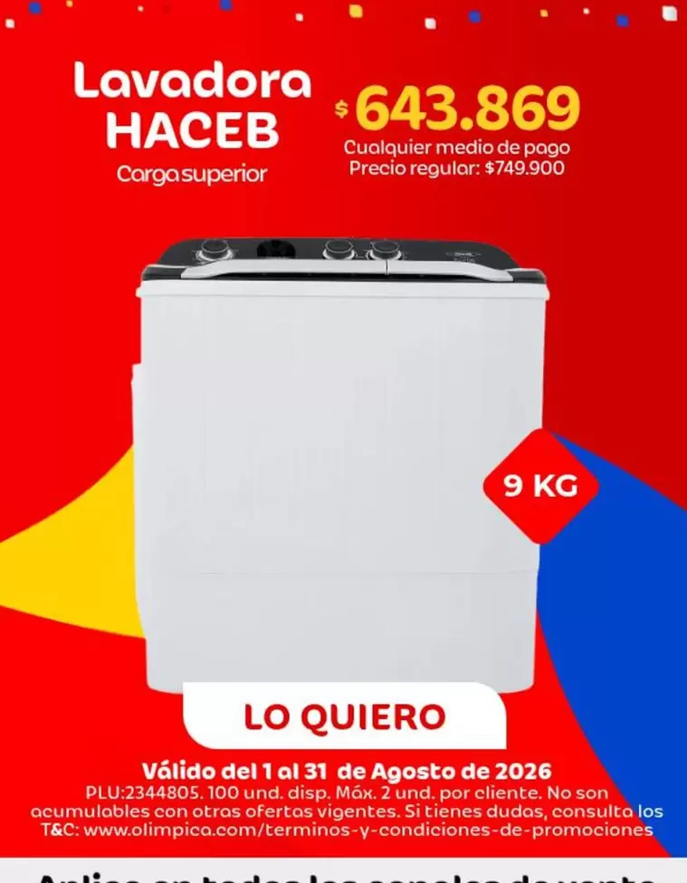 Haceb - Lavadora
