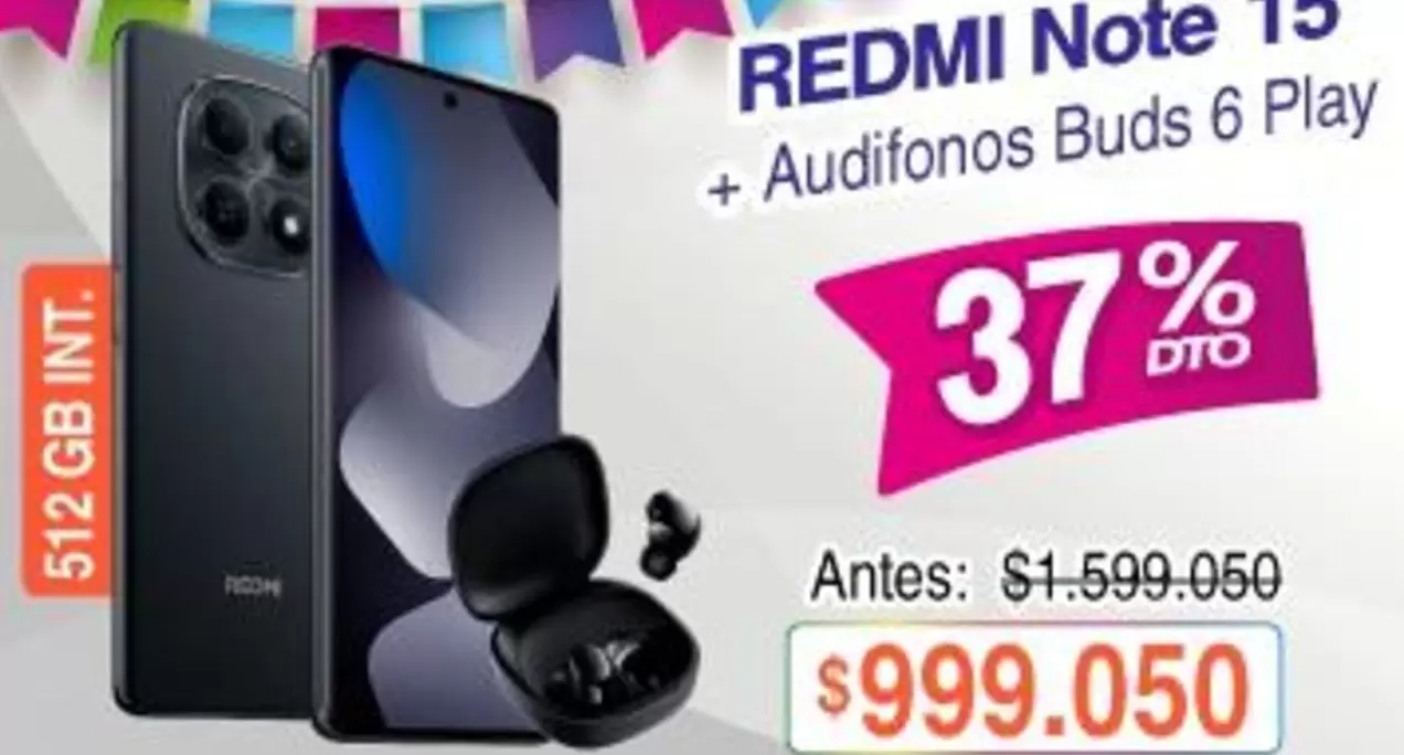 Play - REDMI Note 13 + Audifonos Buds 6