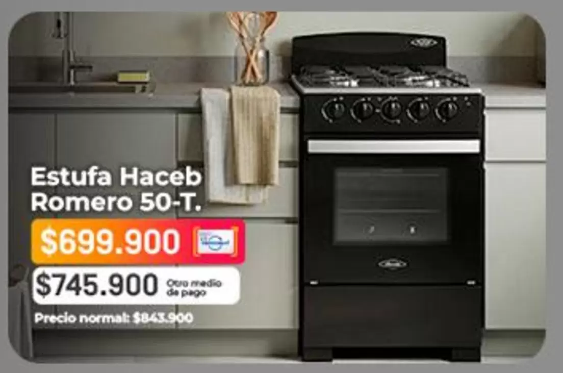 Haceb - Estufa Romero 50-T.