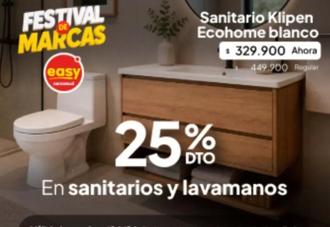 Festival - Sanitario Klipen Ecohome blanco