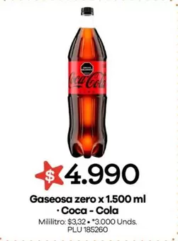 Coca Cola - Gaseosa zero