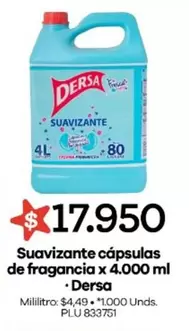 Dersa - Suavizante cápsulas de fragancia