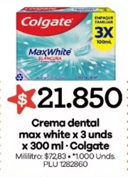 Colgate - Crema dental max white x 3