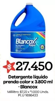 Blancox - Detergente líquido prenda color