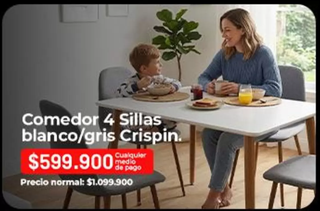 Pago - Comedor 4 Sillas