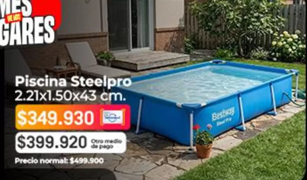 Bestway - Piscina Steelpro 2.21x1.50x43 cm.