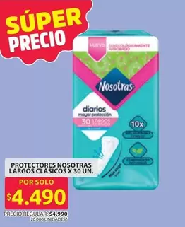 Nosotras - PROTECTORES NOSOTRAS LARGOS CLÁSICOS
