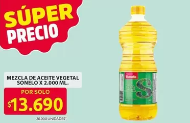 Sonelo - MEZCLA DE ACEITE VEGETAL